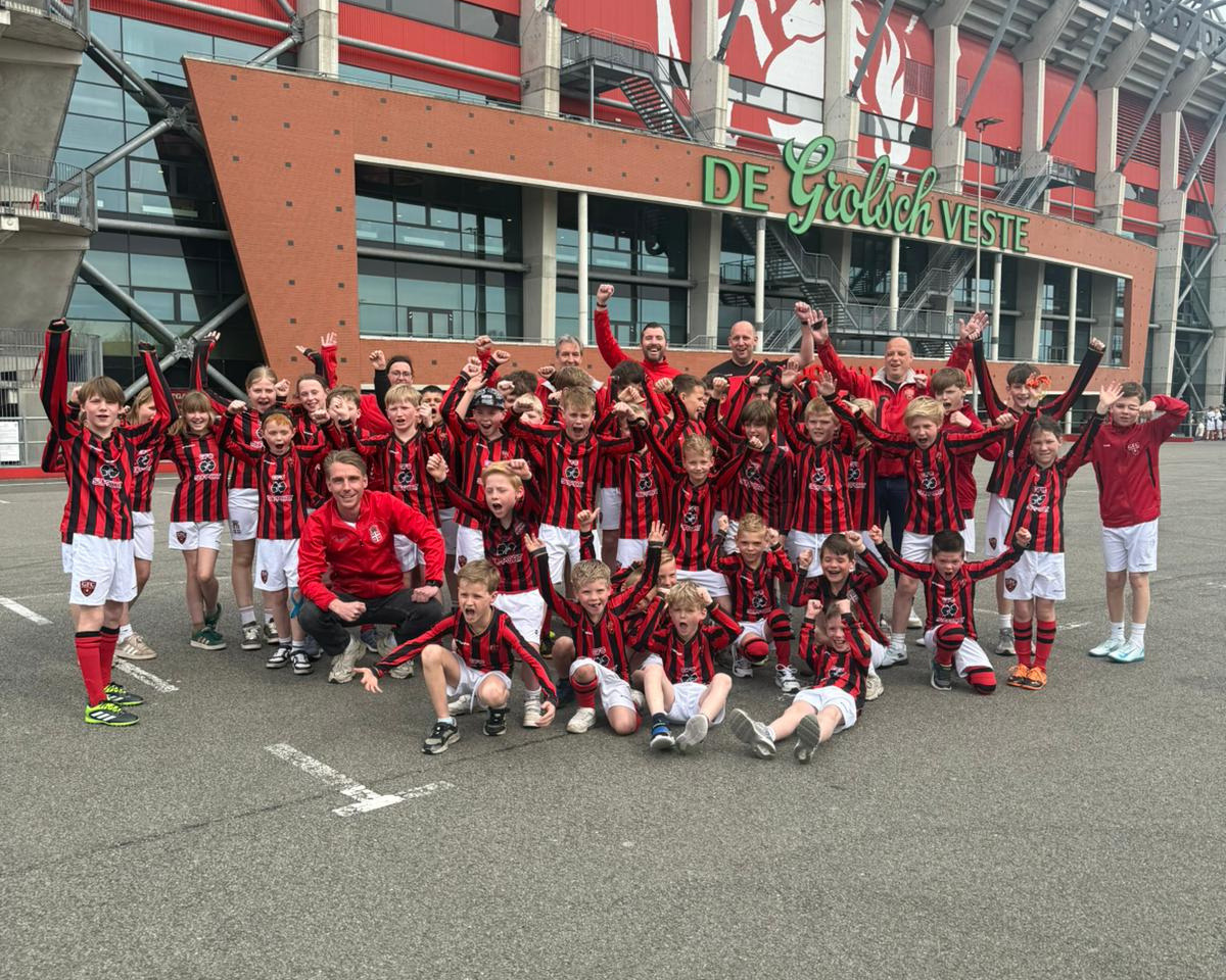 GFC haalt € 4.140,- op met de FC Twente / Heracles Kidsrun 2026!